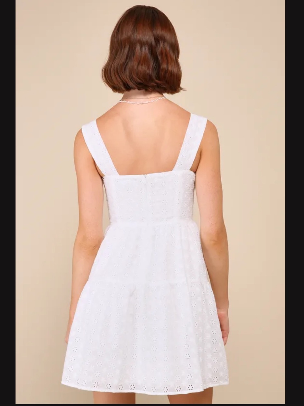 Profound Sweetness White Eyelet Bustier Mini
Dress - Picture 3 of 13
